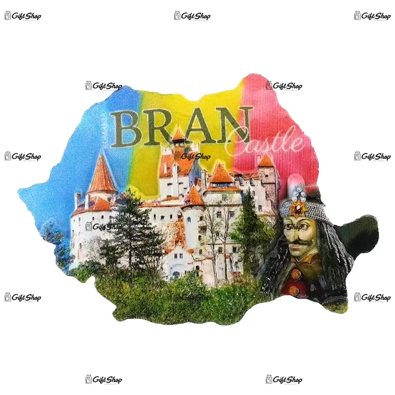 Magnet harta castelul bran